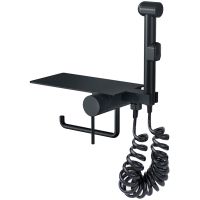 Гигиенический душ со смесителем Bronze de Luxe Scandi 708/1B Черный матовый — фото 1, Гигиенические души