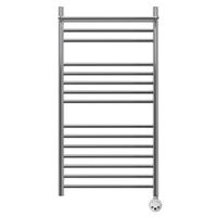 Полотенцесушитель электрический Point Аврора PN10150SPE П14 500x1000 с полкой левый/правый, хром — фото 1, Электрические полотенцесушители