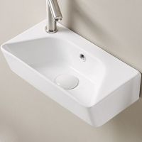 Товар: Раковина CeramaLux 40 78578R Белая глянцевая - фото 1 Раковина CeramaLux 40 78578R Белая глянцевая — фото 1, Мини-раковины