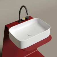 Раковина-чаша Ceramicanova Element 61 CN6053MW Белая матовая — фото 7, Раковины накладные