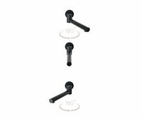 Душевая система Bronze de Luxe Scandi 14582B Черная матовая — фото 4, Встраиваемые душевые комплекты