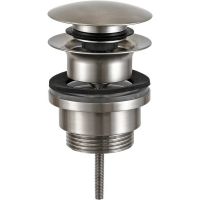 Донный клапан Remer 905CCR114XV click-clack Сталь — фото 1, Раковины и столешницы. Выпуски для умывальников