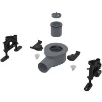 Сифон Alcaplast APZ-S9 низкий Серый — фото 1, Душевые лотки