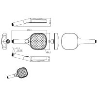 Ручной душ Raglo R450.51 Хром — фото 2, Лейки для душа