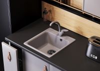 Кухонная мойка QUARTZBOND BOND-430 (Уголь) — фото 2, Кухонные мойки