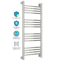 Водяной полотенцесушитель Сунержа Богема прямая 1000х400 Хром — фото 3, Водяные полотенцесушители