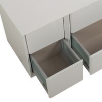 Шкафчик подвесной совместимый с базой под раковину CEZARES BELLAGIO 54717 Bianco opaco — фото 2, Шкафы для ванной