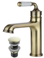 Смеситель для раковины ESKO Prague PG 26 Бронза Сатин — фото 2, Смесители для раковины