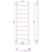 Водяной полотенцесушитель Сунержа Галант+ 1200х400 00-0200-1240 Хром — фото 3, Водяные полотенцесушители