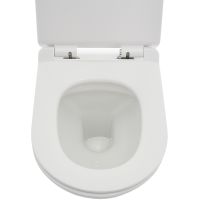 Унитаз AQUAme AQM2008 подвесной Белый глянец с сиденьем Микролифт — фото 3, Унитазы