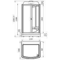 Товар: Душевая кабина Radomir Диана 1 118x108 1-05-1-0-0-0600 без гидромассажа - фото 4 Душевая кабина Radomir Диана 1 118x108 1-05-1-0-0-0600 без гидромассажа — фото 4, Душевые кабины