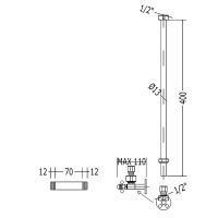 Товар: Запорный вентиль Devon&Devon 2DUHL161CR Хром - фото 2 Запорный вентиль Devon&Devon 2DUHL161CR Хром — фото 2, Комплектующие для туалета