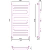 Водяной полотенцесушитель Сунержа Элегия+ 1000х500 00-0205-1050 Хром — фото 4, Водяные полотенцесушители