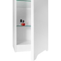 Товар: Полупенал QL35, 35 см, подвесной, правый, 1 дверца, 2 стеклянные полки, белый глянец - фото 2 Полупенал QL35, 35 см, подвесной, правый, 1 дверца, 2 стеклянные полки, белый глянец — фото 2, Пеналы для ванной комнаты