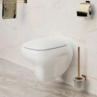 Товар: Унитаз Ambassador Diamond 123T20001R-122T20001 подвесной Белый глянцевый с сиденьем Микролифт - фото 4 Унитаз Ambassador Diamond 123T20001R-122T20001 подвесной Белый глянцевый с сиденьем Микролифт — фото 4, Подвесные унитазы