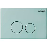 Клавиша смыва Creavit Terra GP9002.09 Зеленый нил — фото 1, Кнопки смыва