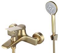 Смеситель "Shanghai Gold" д/ванны, c акс., арт. SHA54Gold — фото 1, Смеситель для ванны