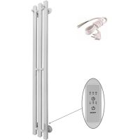 Электрический полотенцесушитель Маргроид Inaro профильный 1200x120 Inaro3v-12012-1081-9016R правый Б — фото 1, Электрические полотенцесушители