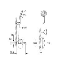 Товар: Смеситель для ванны Laguraty 7003 Черный матовый - фото 9 Смеситель для ванны Laguraty 7003 Черный матовый — фото 9, Для душа и ванны