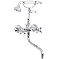 Смеситель для ванны Veragio Gialetta VR.GLT-6305.CR универсальный Хром — фото 1, Смеситель для ванны