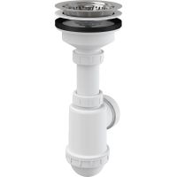 Сифон для кухонной мойки Alcaplast A446-DN50/40 Белый — фото 1, Кухонные мойки, фильтры и аксессуары . Сифоны