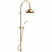 Душевая система Gattoni Programma Doccia 4293/PDD0 Золото 24 карат — фото 1, Душевые стойки