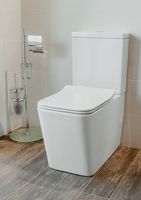 Унитаз компакт Creto Logan L2 без бачка и с сиденьем Микролифт арт-1002-004-WF — фото 3, Напольные унитазы