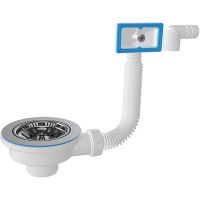 Выпуск для кухонной мойки Nova 1039 Хром — фото 1, Донные клапаны