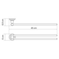 Товар: Ammer K-7031 Держатель полотенец двойной - фото 4 Ammer K-7031 Держатель полотенец двойной — фото 4, Прочие аксессуары и комплектующие