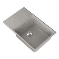 Мойка кухонная Point Этна 78 серый — фото 4, Кухонные мойки