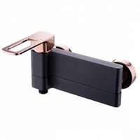 Смеситель для ванны Iddis Slide SLIBG00i02 Черный Розовое золото — фото 1, Для душа и ванны