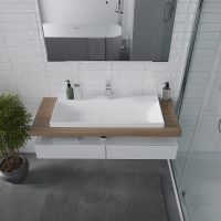 Раковина Madera Classica Slim 80 4627173210898 Белая — фото 2, Раковины встраиваемые сверху