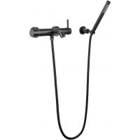 Смеситель для душа Milacio Ultra MCU.350.MB нержавеющая сталь / черный матовый / однорычажный / настенный монтаж — фото 1, Смеситель для душа