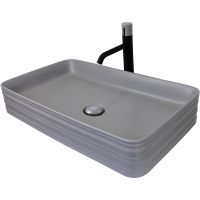 Раковина-чаша Bronze de Luxe Trend 66 1363-MG Серая — фото 3, Раковины накладные