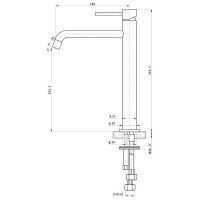 Смеситель для раковины Caprigo Don 53-025-BRG Золото матовое — фото 2, Смесители для раковины