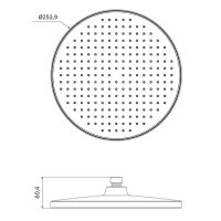 Верхний душ Iddis Esper ESP25CRi64 Хром — фото 4, Верхние души