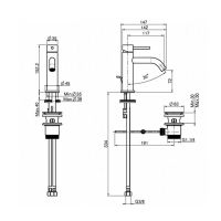 Смеситель для раковины Fima Carlo Frattini Spillo Up F3031XSNS Черный — фото 2, Смесители для раковины