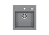 Мойка для кухни ALVEUS GRANITAL ATROX 20 CONCRETE - G81 470 X 500 1X в комплекте с сифоном 1132823, — фото 1, Кухонные мойки