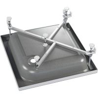 Акриловый поддон для душа Melodia della vita Square 80x80 MTYSQ8080H Белый — фото 4, Акриловые душевые поддоны