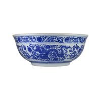 Раковина-чаша Bronze de Luxe Dragons 41 6050 Белый глянец с декором — фото 6, Раковины накладные