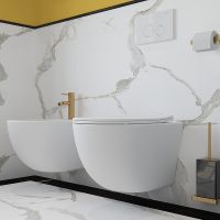 Товар: Унитаз Aqueduto Ovo OVO0120 подвесной Белый матовый с сиденьем Микролифт - фото 11 Унитаз Aqueduto Ovo OVO0120 подвесной Белый матовый с сиденьем Микролифт — фото 11, Подвесные унитазы