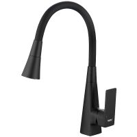 Смеситель для кухни Haiba HB73823-7 Черный матовый — фото 1, Смесители для кухни