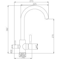 Товар: Смеситель для кухни Haiba HB76840 Хром - фото 2 Смеситель для кухни Haiba HB76840 Хром — фото 2, Смесители для кухни