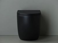 Унитаз Ceramicanova Metropol Rimless CN4004MB приставной Черный матовый с сиденьем Микролифт — фото 9, Приставные унитазы