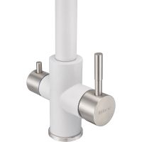 Смеситель для кухни Milacio Ultra MCU.553.WH Белый Нержавеющая сталь — фото 8, Смесители для кухни