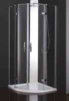 Душевой уголок CEZARES BERGAMO-W-R-2-100-ARCO-C-Cr-IV — фото 1, Душевые уголки четверть круга