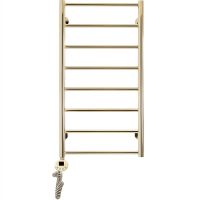 Электрический полотенцесушитель Domoterm Медея П8 400x800 EL Золото — фото 1, Электрические полотенцесушители