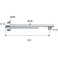Товар: Кронштейн для верхнего душа Remer Minimal 348N30 Хром - фото 2 Кронштейн для верхнего душа Remer Minimal 348N30 Хром — фото 2, Комплектующие для душевого оборудования