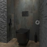 Клавиша смыва Iddis Uniglass UNG01GBi77 Черная — фото 3, Кнопки смыва