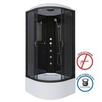 Товар: Душевая кабина Niagara Classic NG-6508-14G (90х90х215) высокий поддон(40см),черный,стекло тонированн арт-65081434G - фото 2 Душевая кабина Niagara Classic NG-6508-14G (90х90х215) высокий поддон(40см),черный,стекло тонированн арт-65081434G — фото 2, Душевые кабины